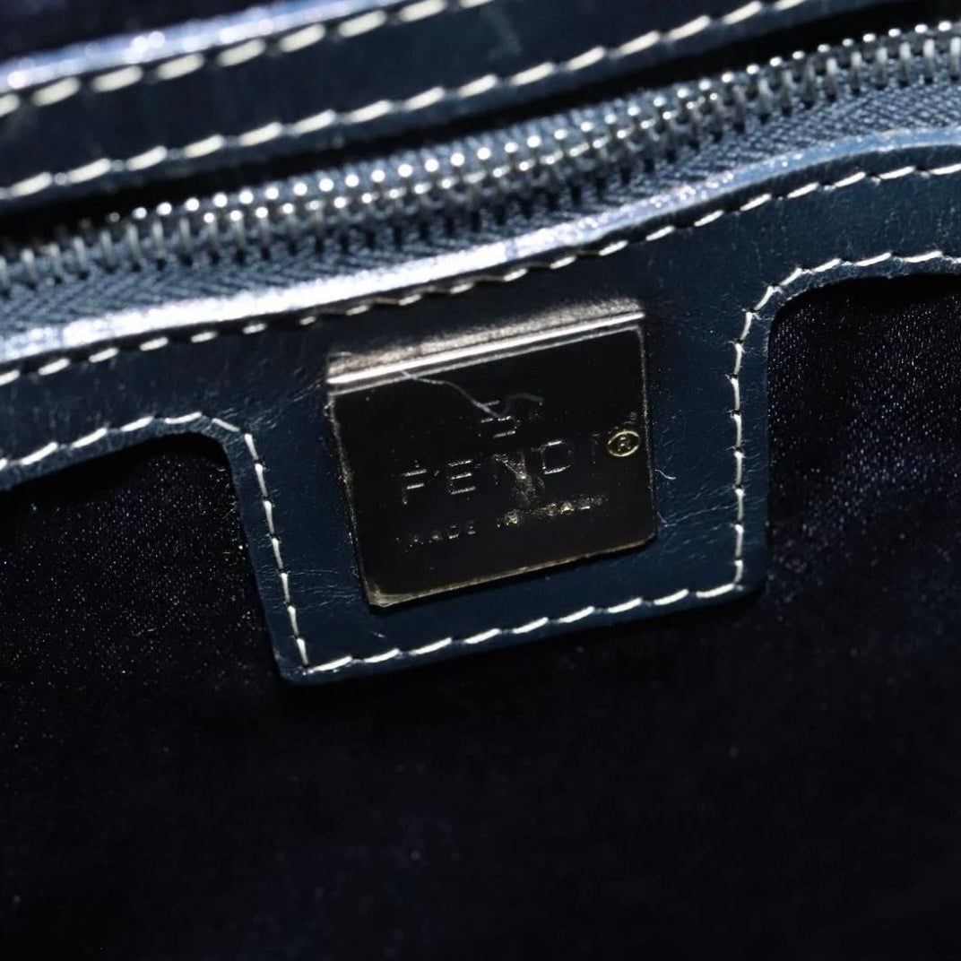 Fendi Navy Zucchino Tote