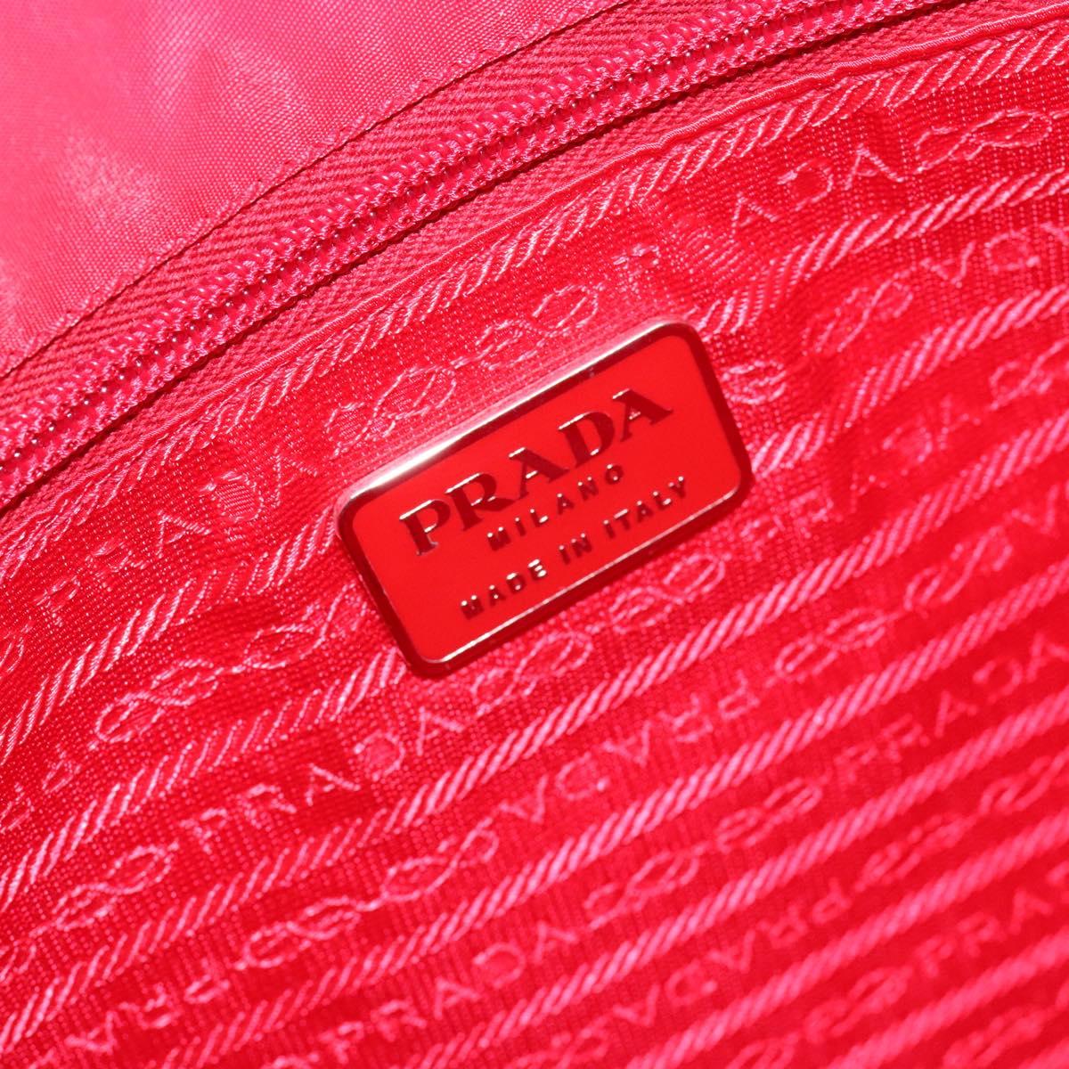 Prada Red Nylon Tote