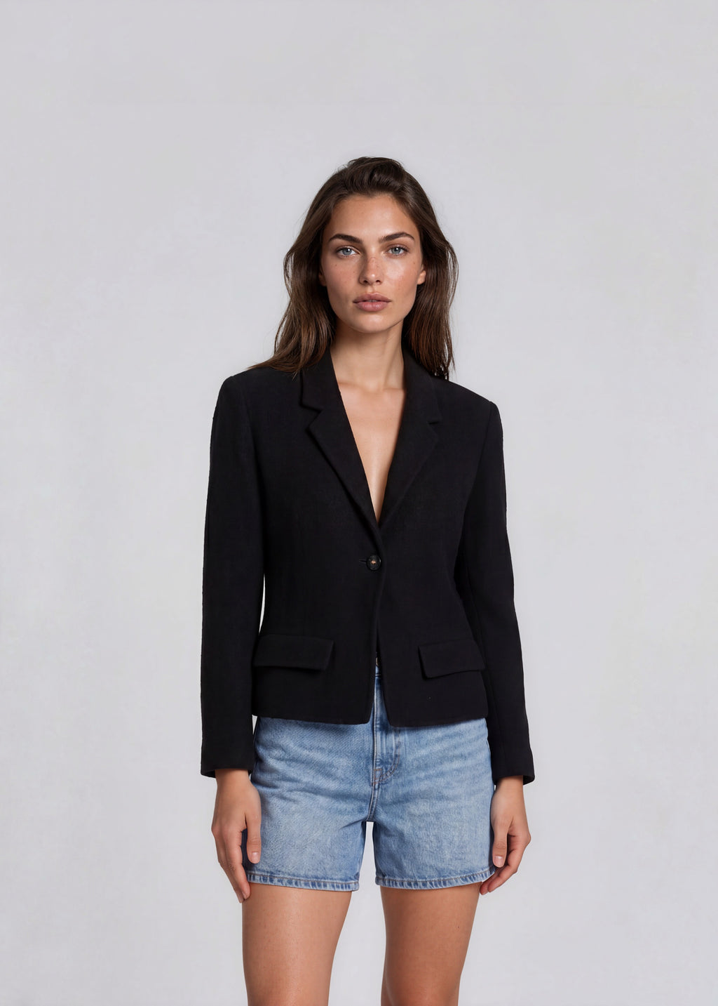 Chanel Black Tweed Blazer