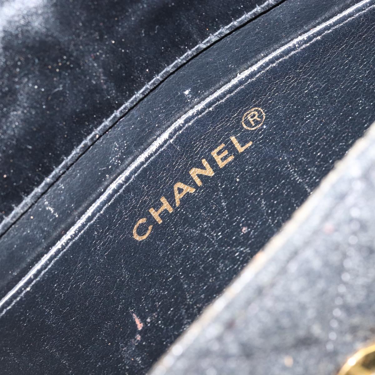 Chanel Grey and Black Flap Bag