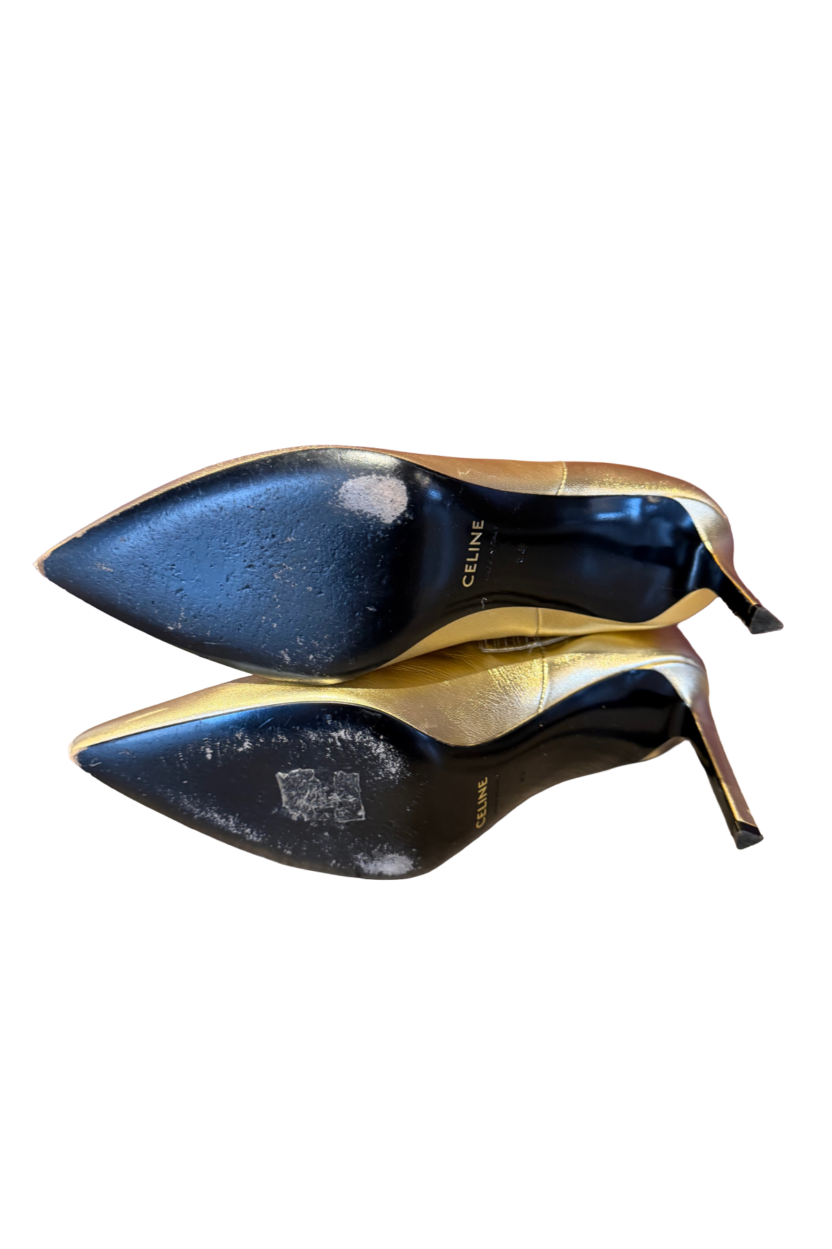 Celine Gold Booties
