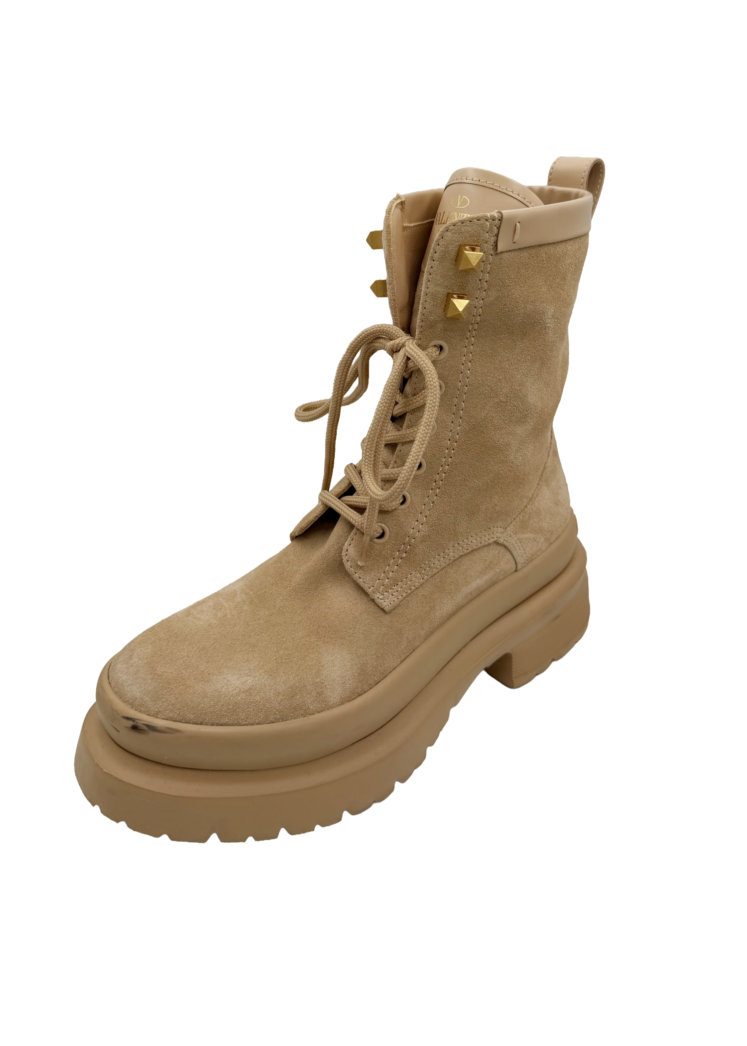 Valentino Tan Suede Boots