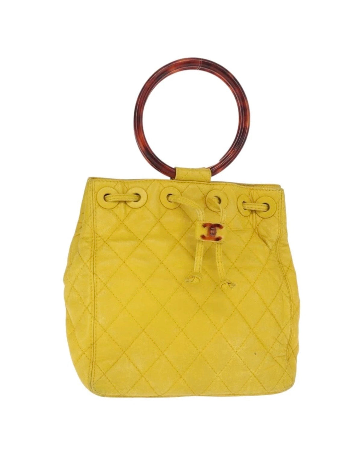 Chanel Yellow Handbag