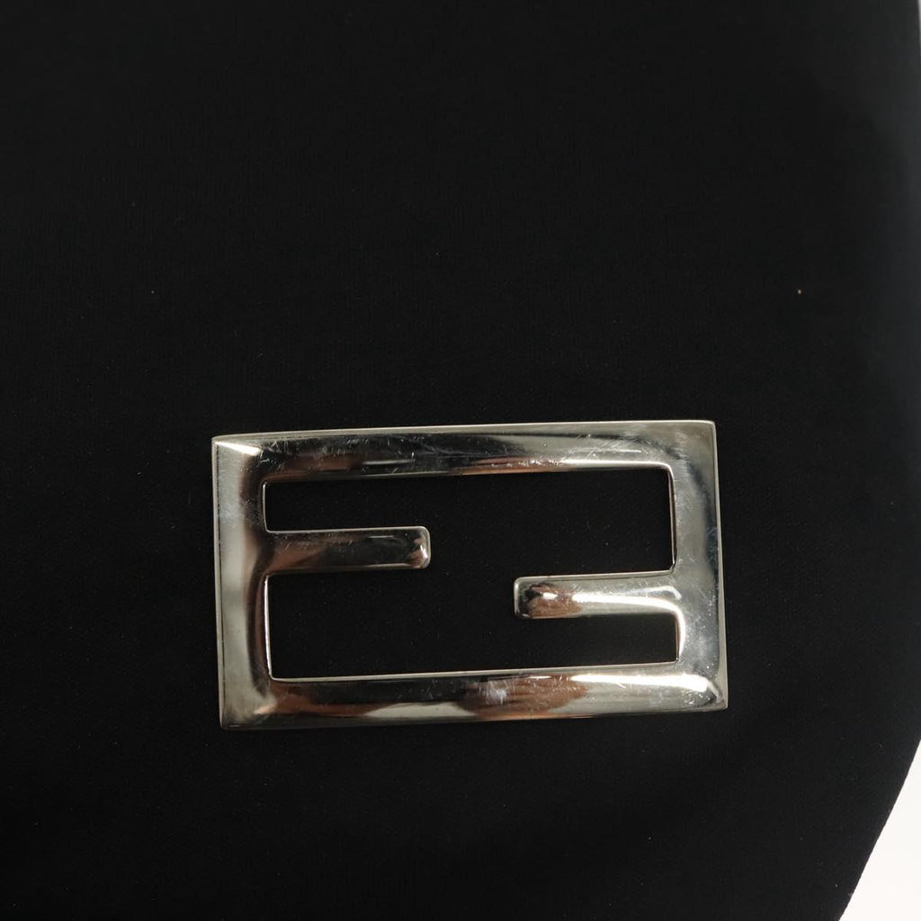 Fendi Black Nylon Baguette Tote