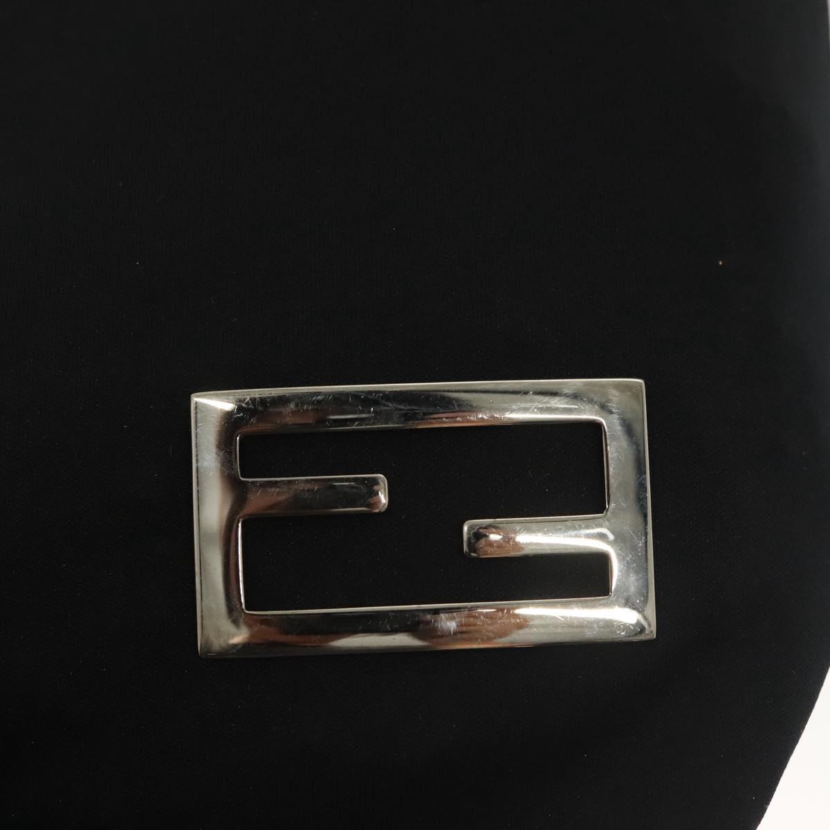 Fendi Black Nylon Baguette Tote
