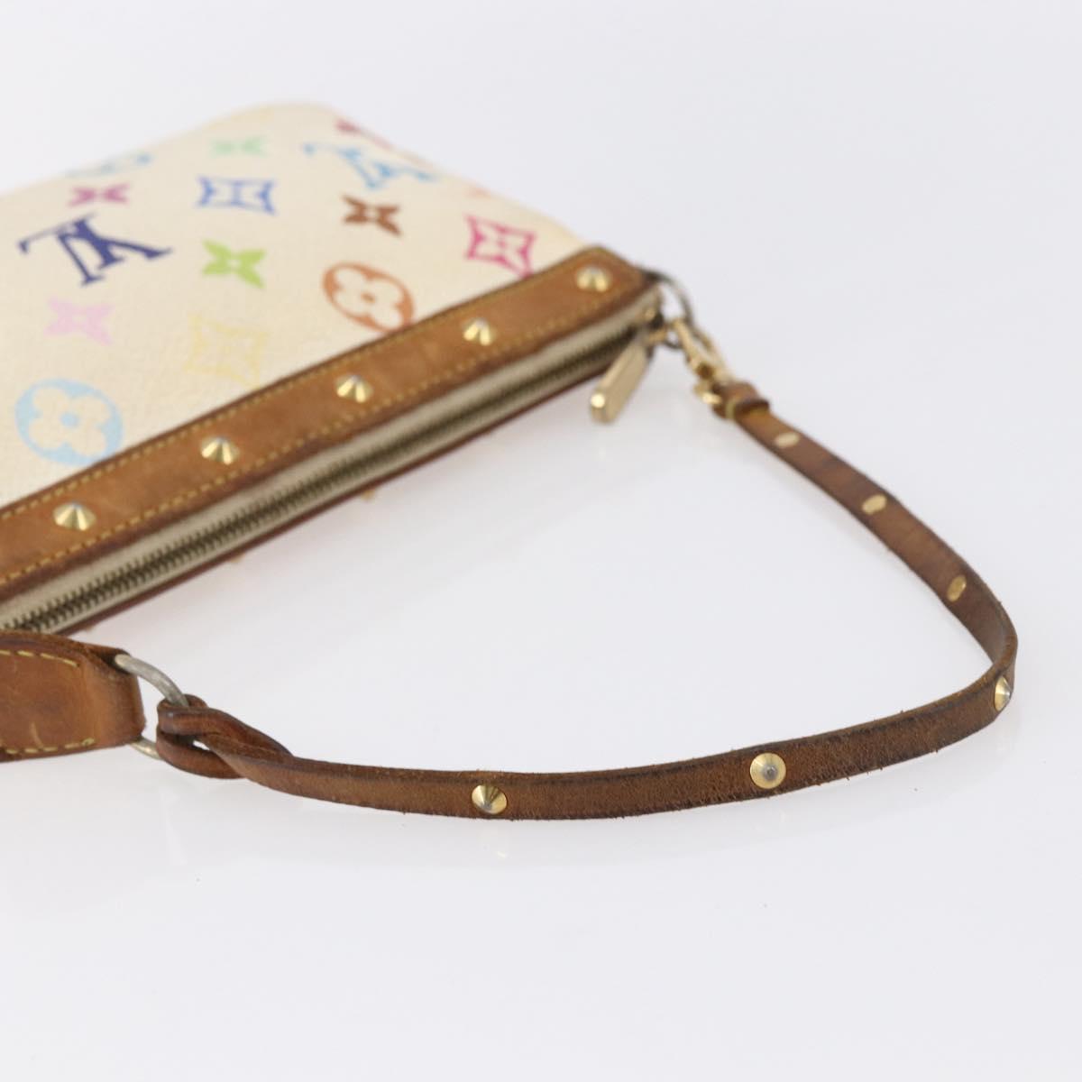 Louis Vuitton White Colorful Murakami Handbag