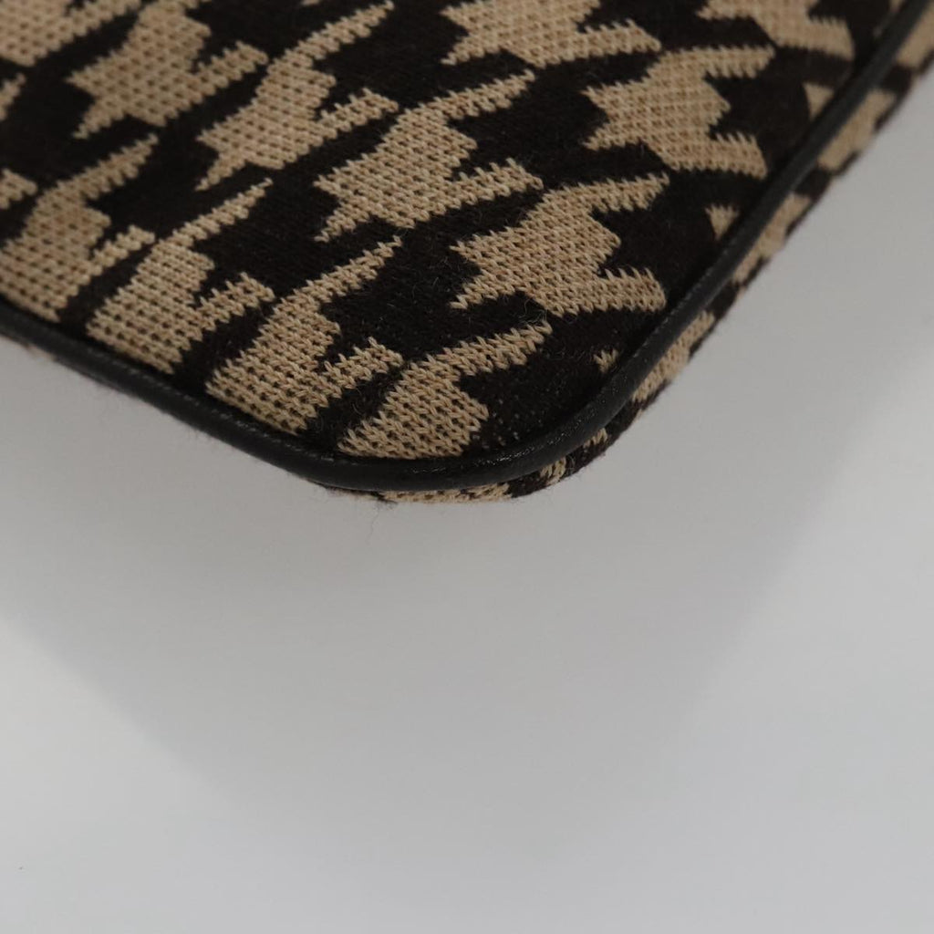 Celine Houndstooth Chain Clutch Bag