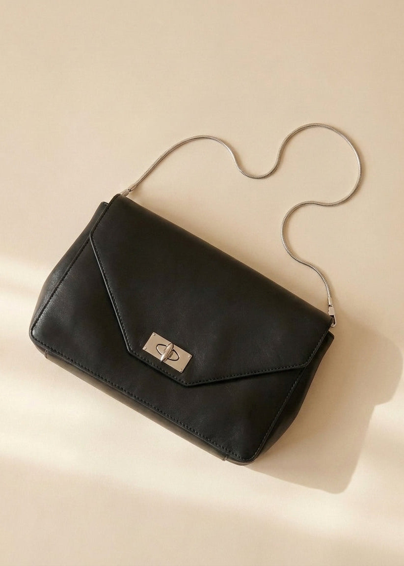 Givenchy Black Leather Shoulder Bag