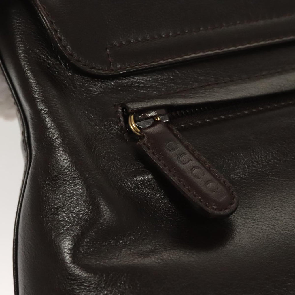 Gucci Brown Leather Shoulder Bag