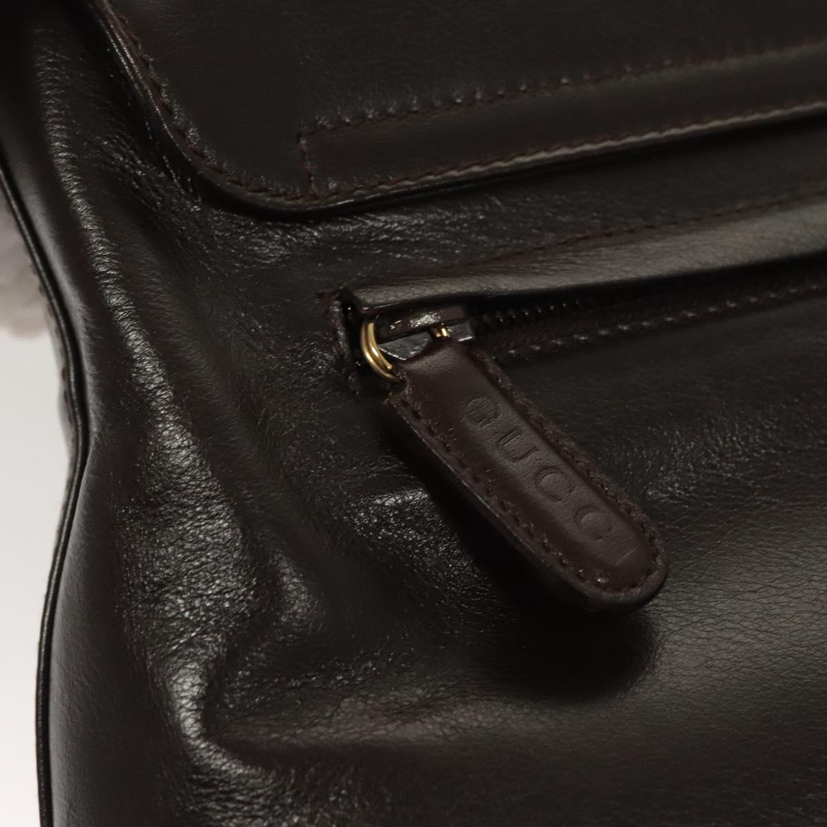 Gucci Brown Leather Shoulder Bag