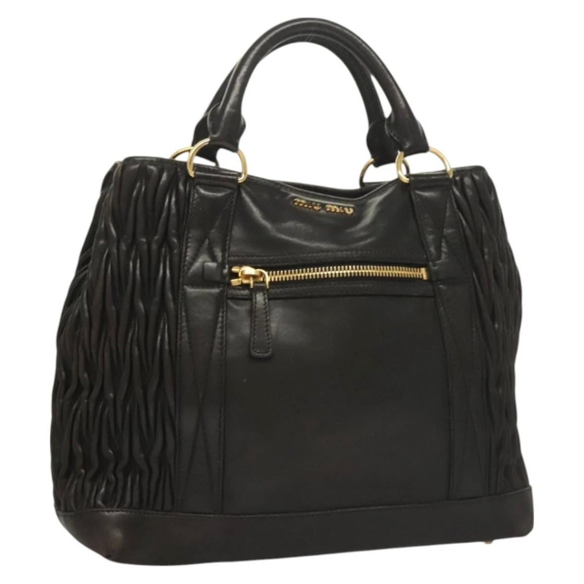 Miu Miu Black Leather Tote