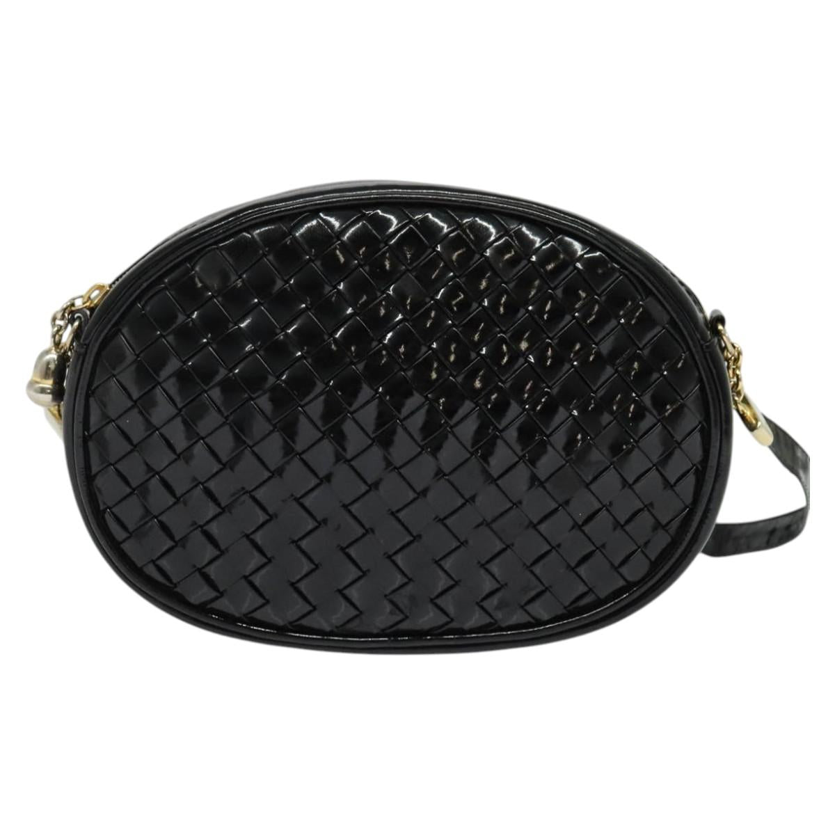 Bottega Veneta Black Patent Crossbody
