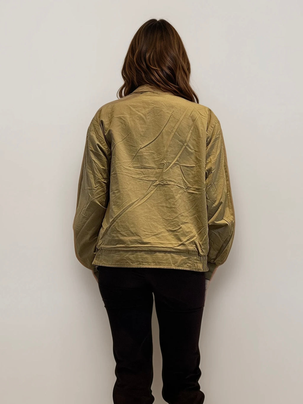 YSL Brown and Tan Reversible Bomber