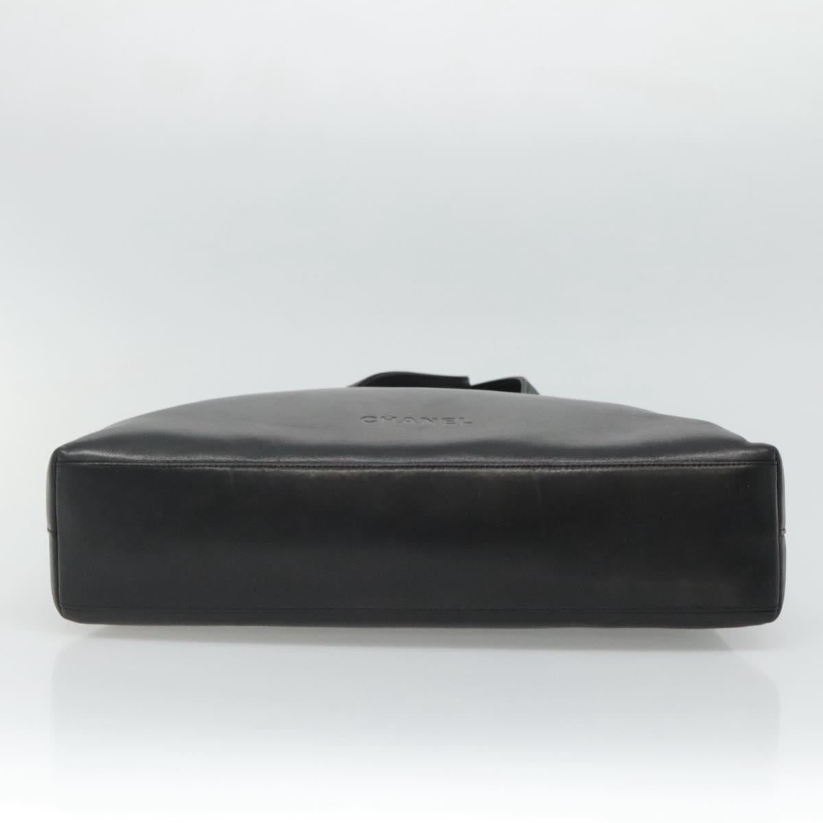 Chanel Black Leather Tote
