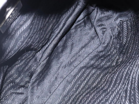 Prada Black and Leather Nylon Tote