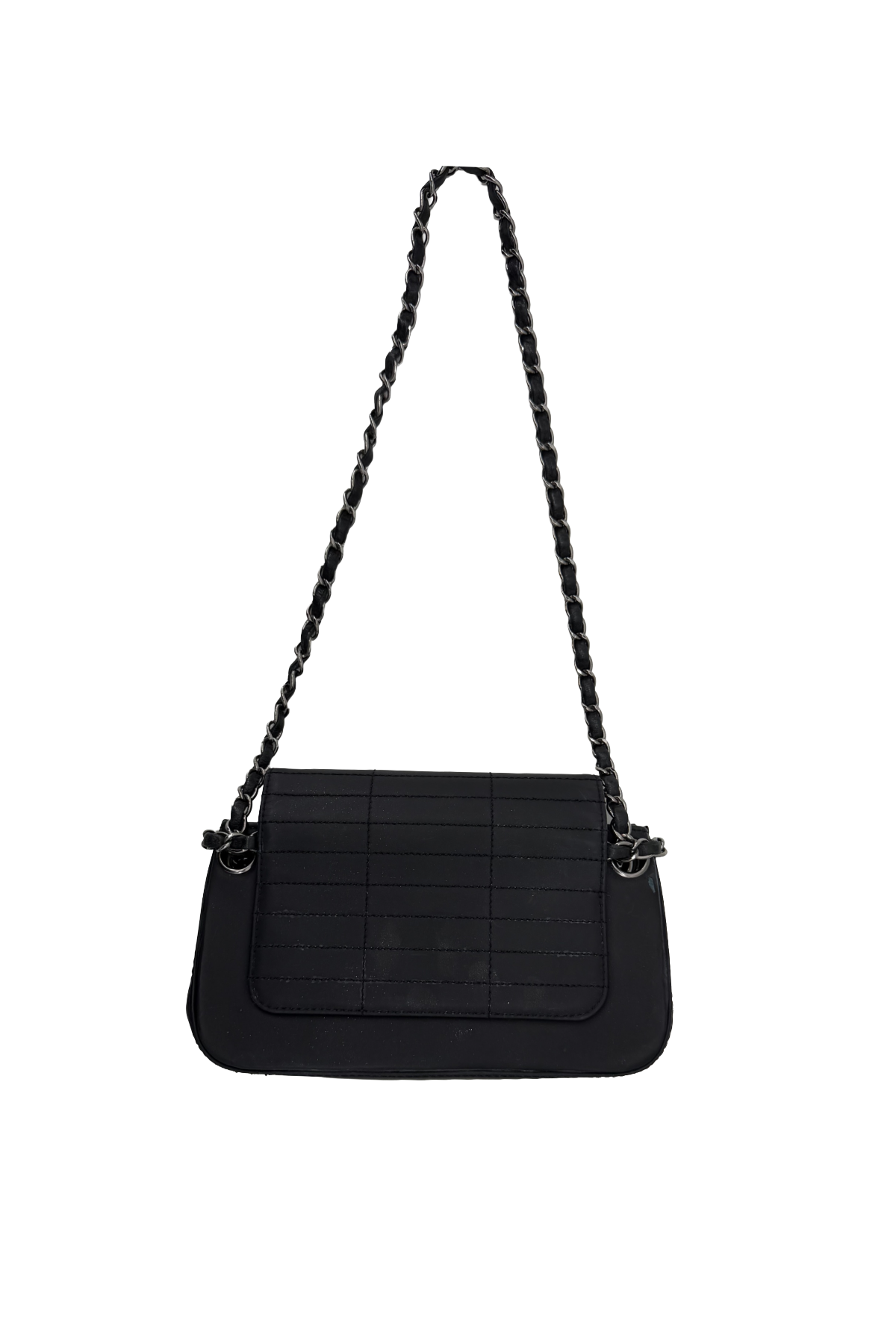 Chanel Black Shoulder Bag Silver Hardware