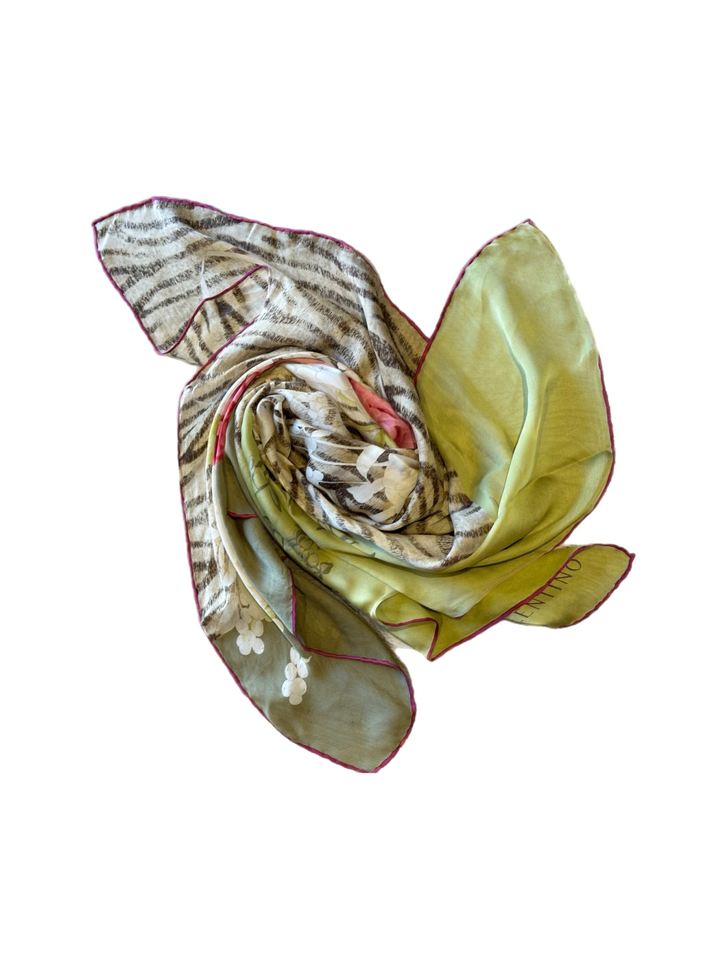 Valentino Printed Sheer Scarf