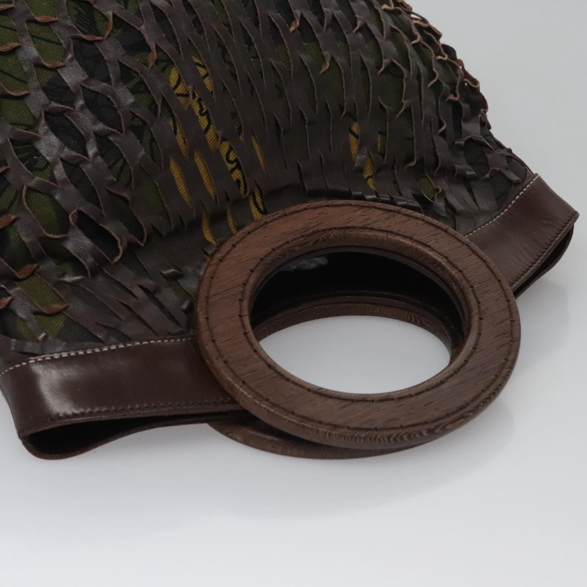 Miu Miu Brown Cutout Leather Handbag
