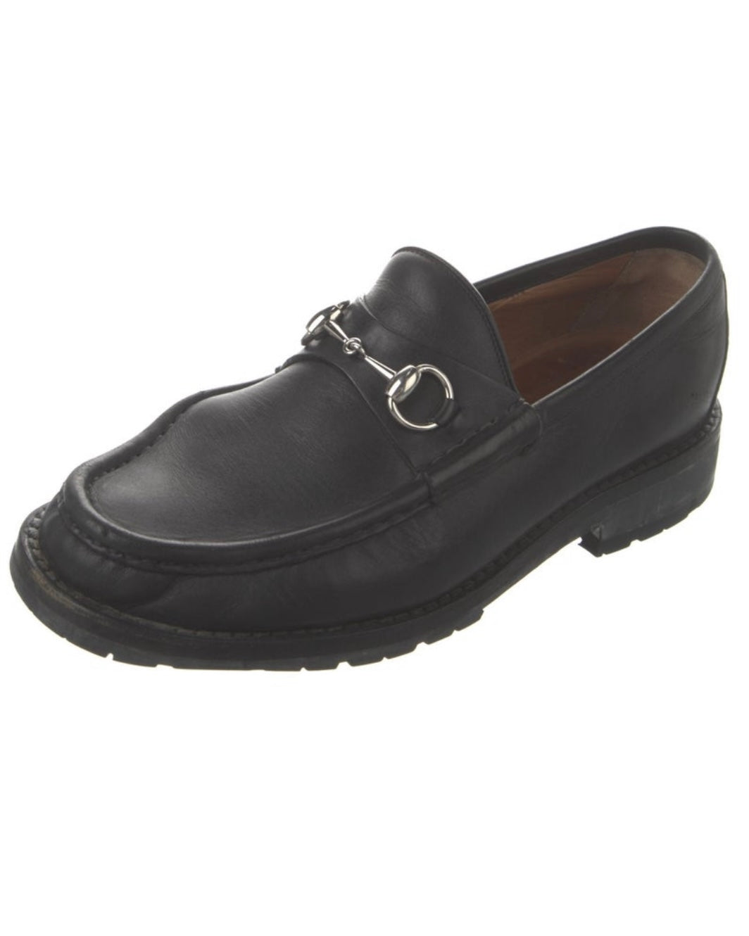 Gucci Black Leather Loafers