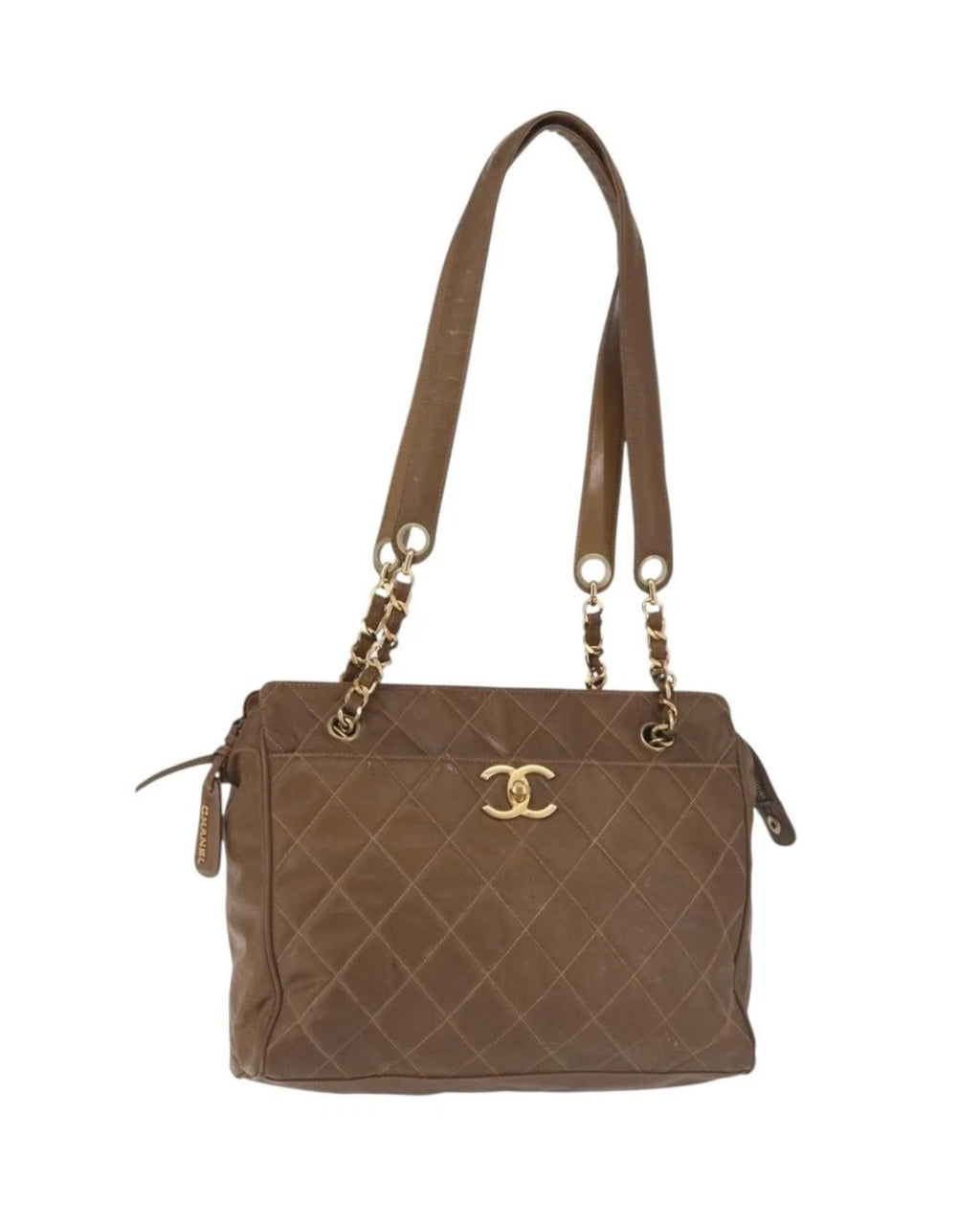 Chanel Brown Quilted Tote