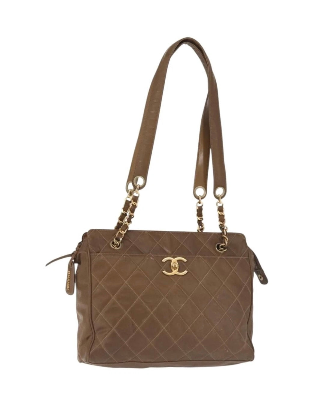 Chanel Brown Quilted Tote