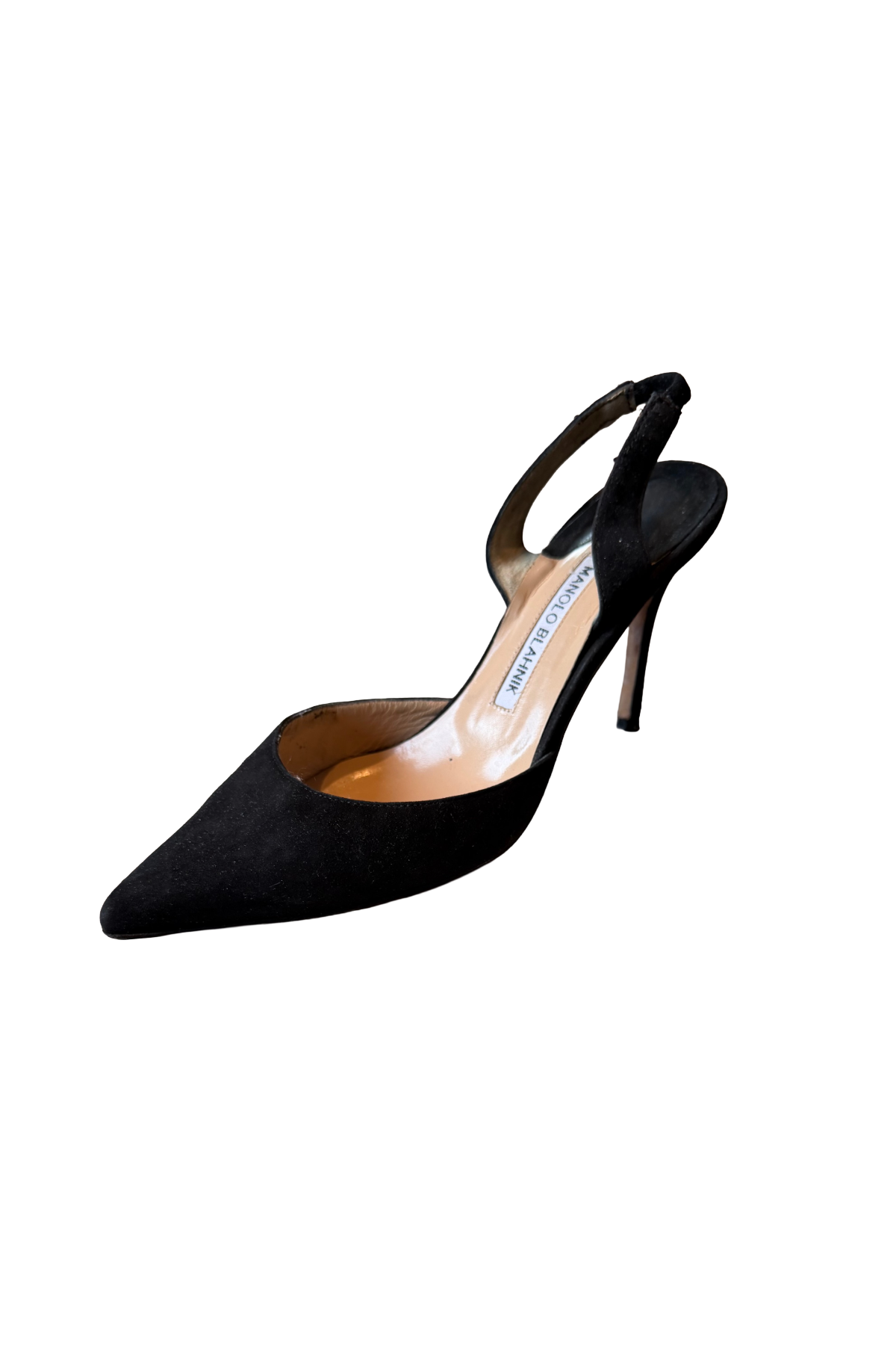 Manolo Blahnik Black Slingback Pumps