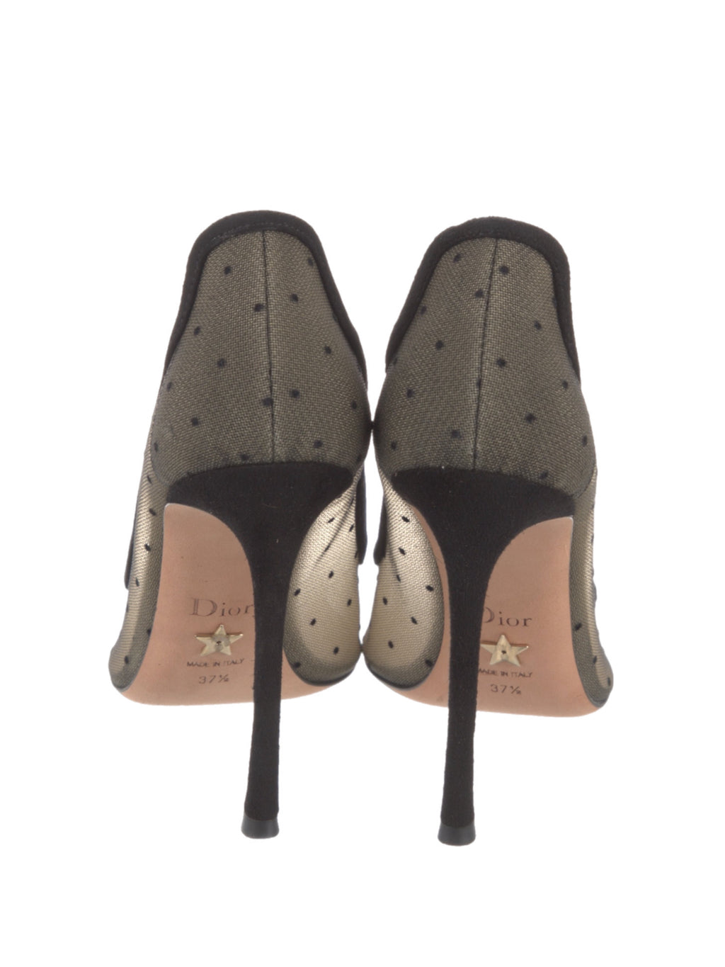 Dior Mesh Polka Dot Pumps
