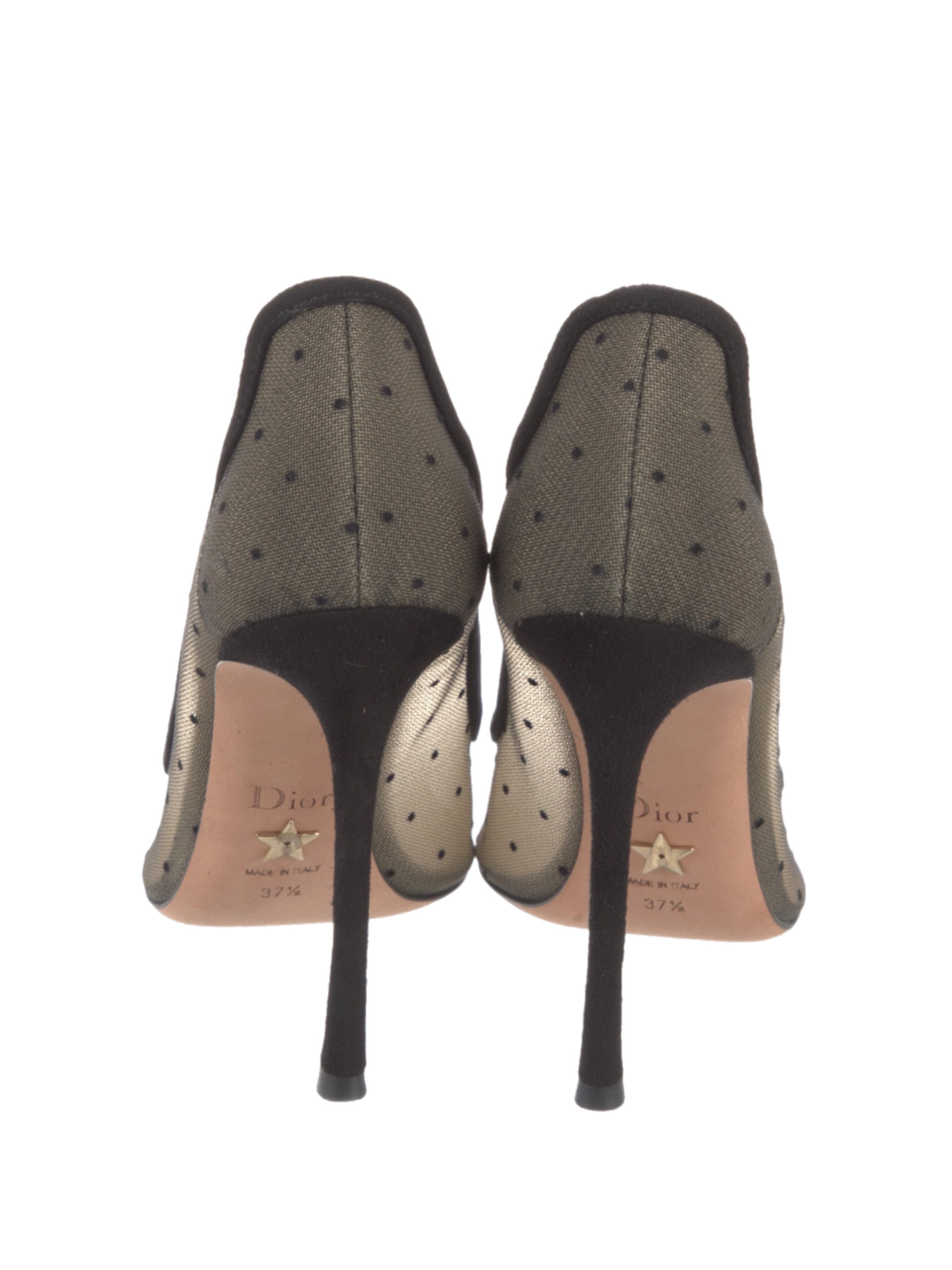 Dior Mesh Polka Dot Pumps