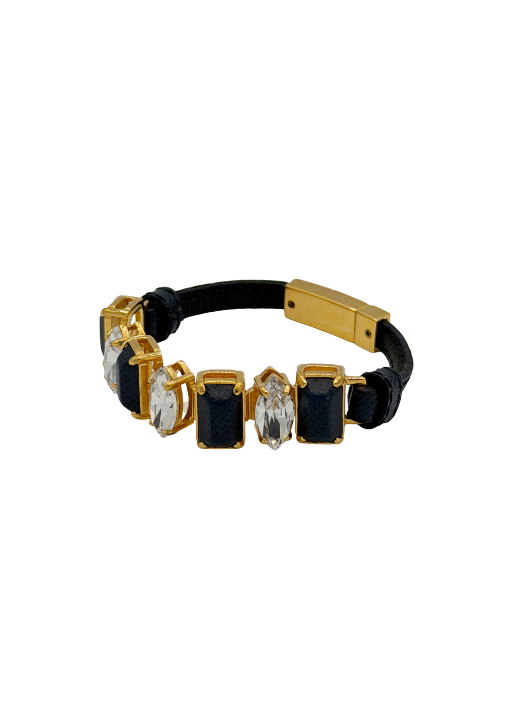 Prada Crystal Navy Bracelet