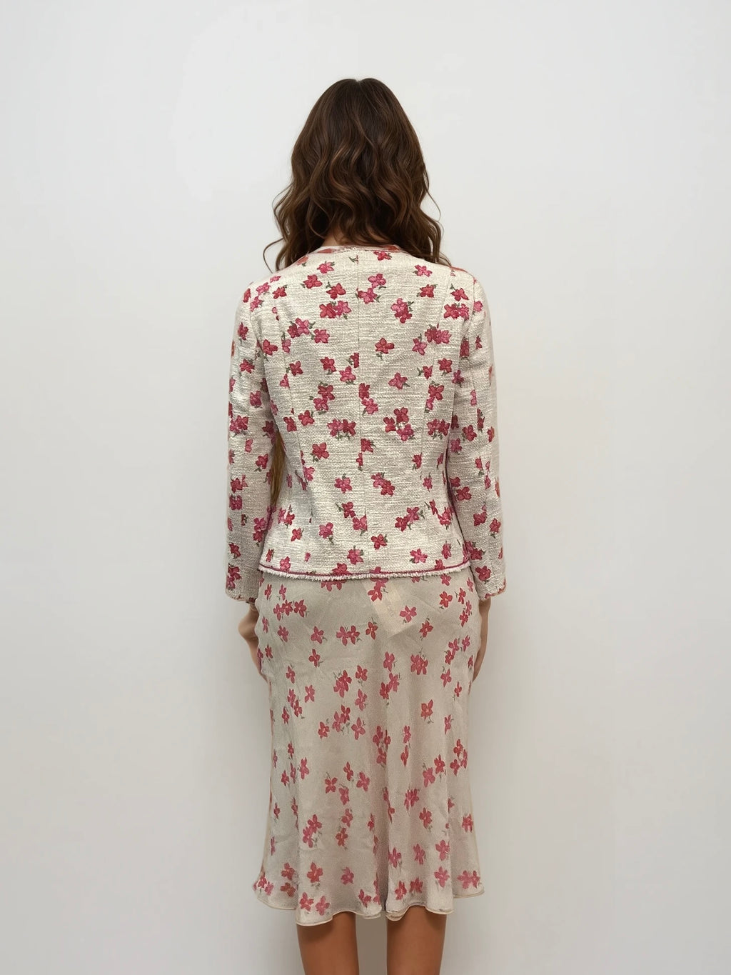 Escada Flower Jacket and Skirt Set