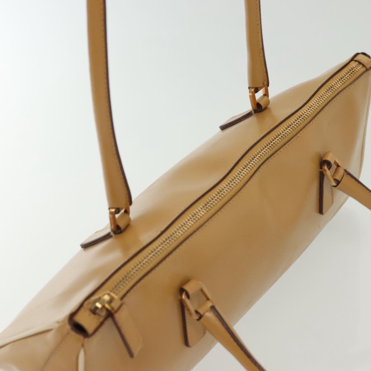 Prada Tan East West Bowler Bag