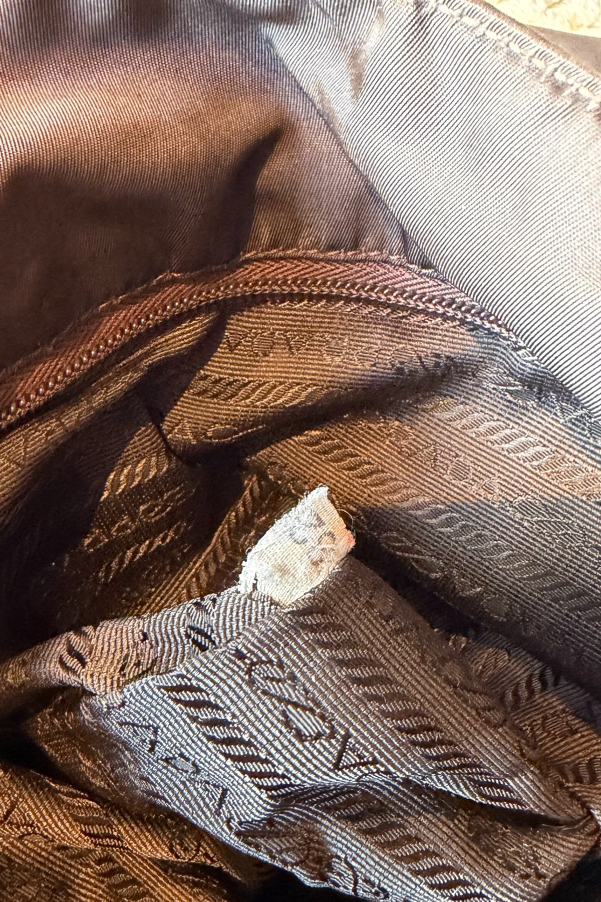 Prada Brown Nylon Tote