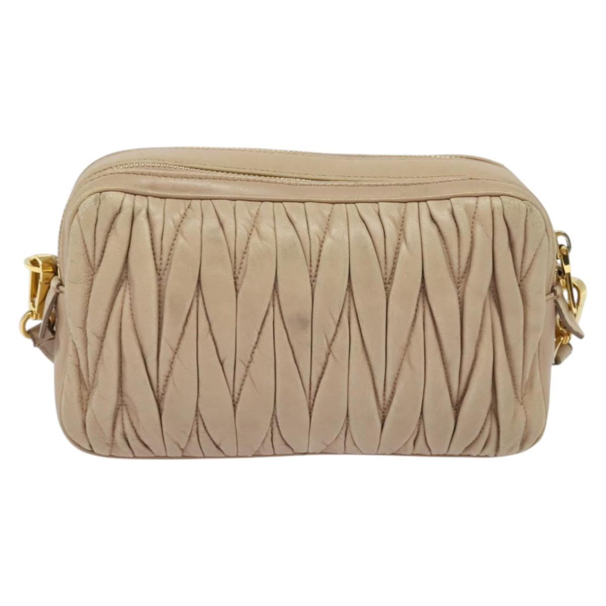Miu Miu Nude Shoulder Bag