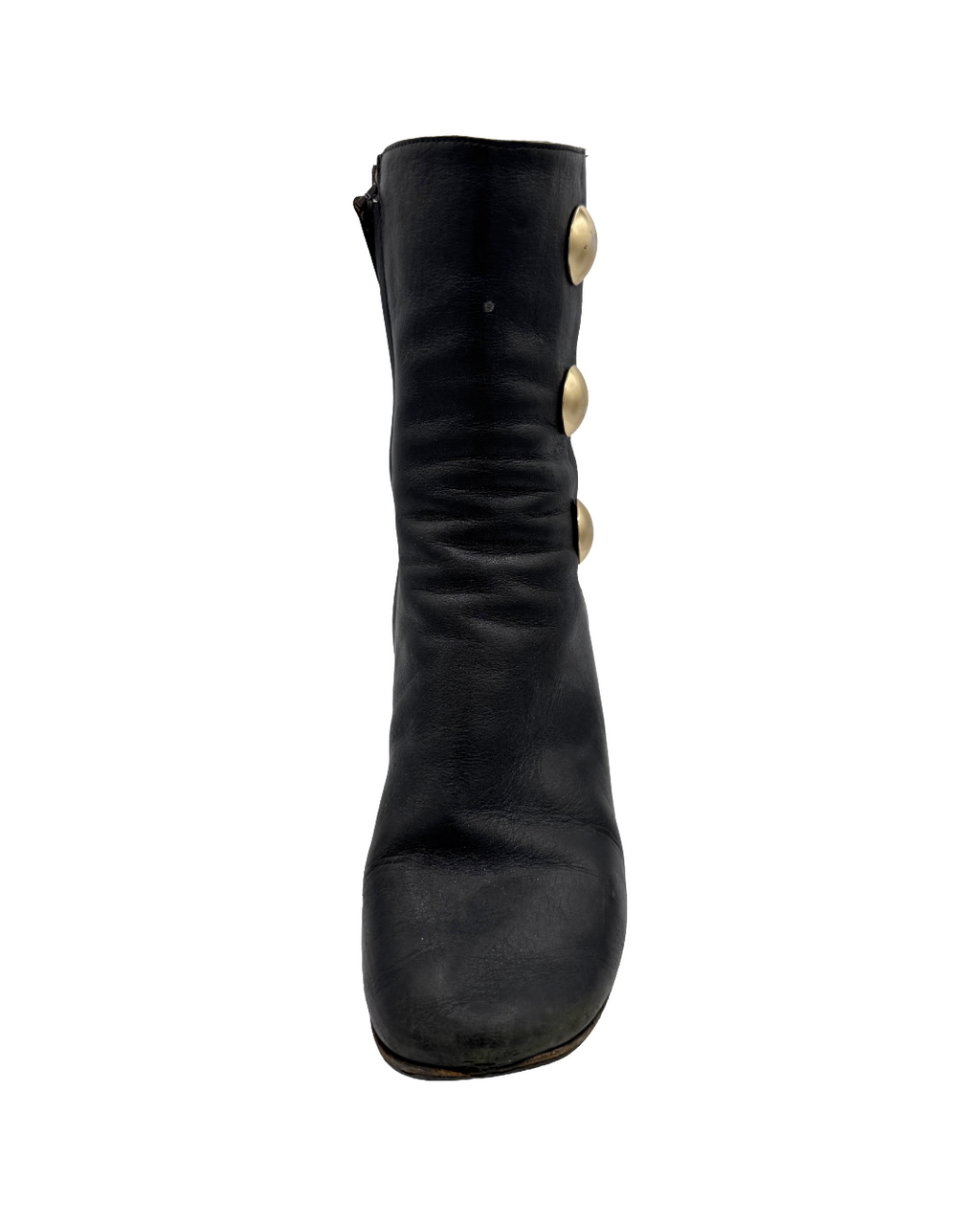 Chloe Black Studded Ankle Boots