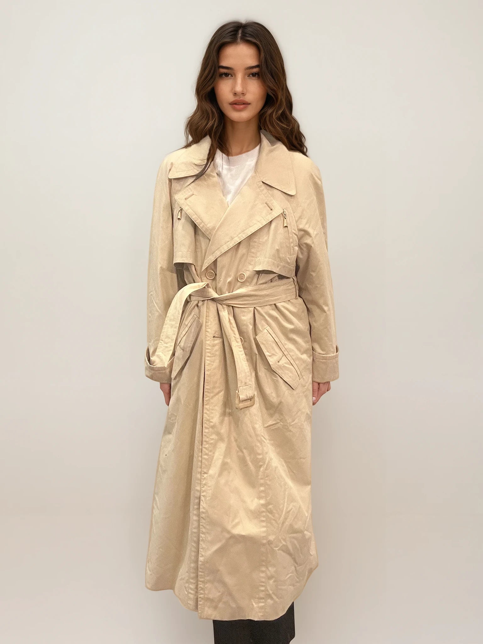 Escada Tan Trench Coat
