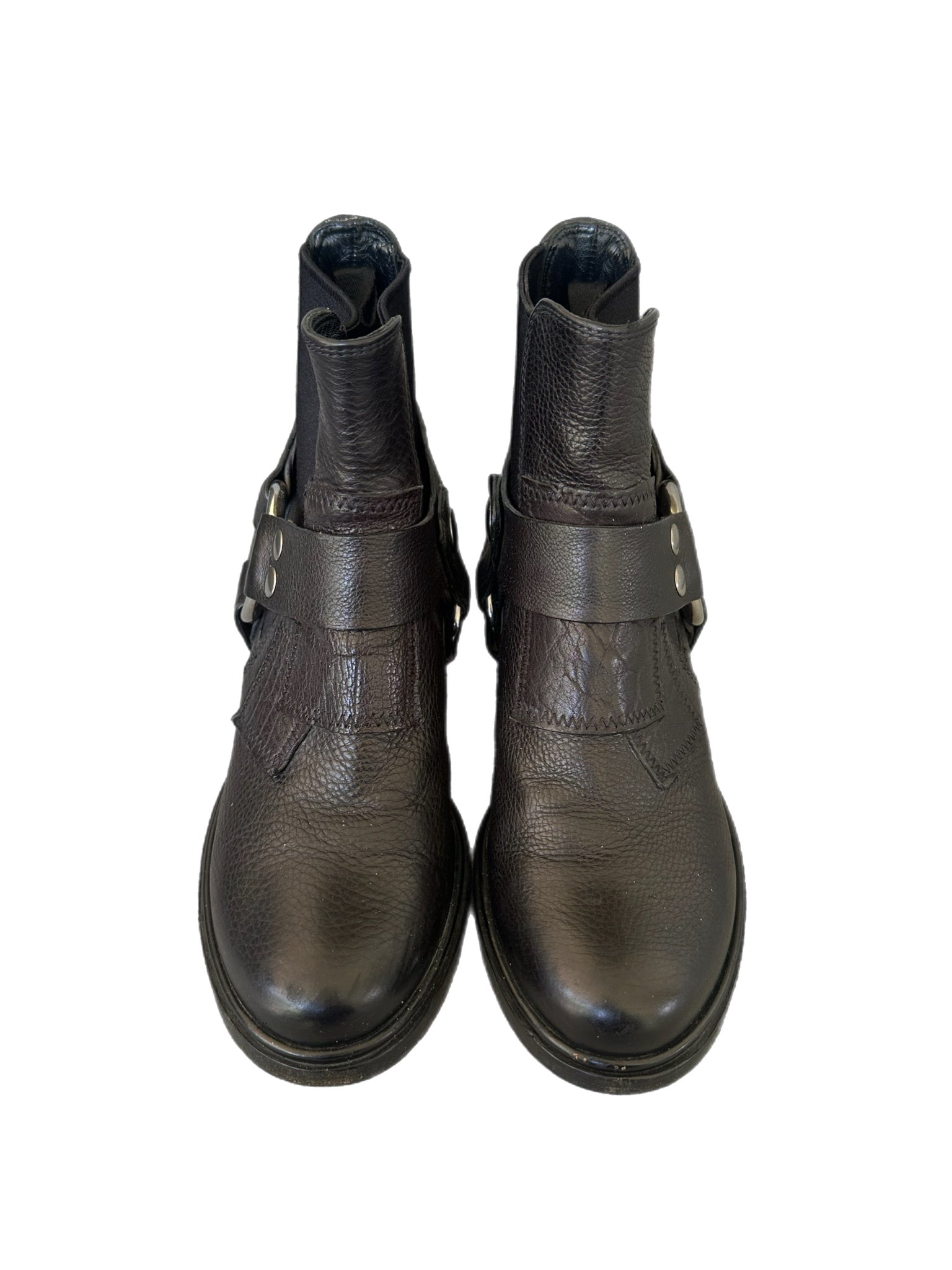 Miu Miu Leather Buckle Boots
