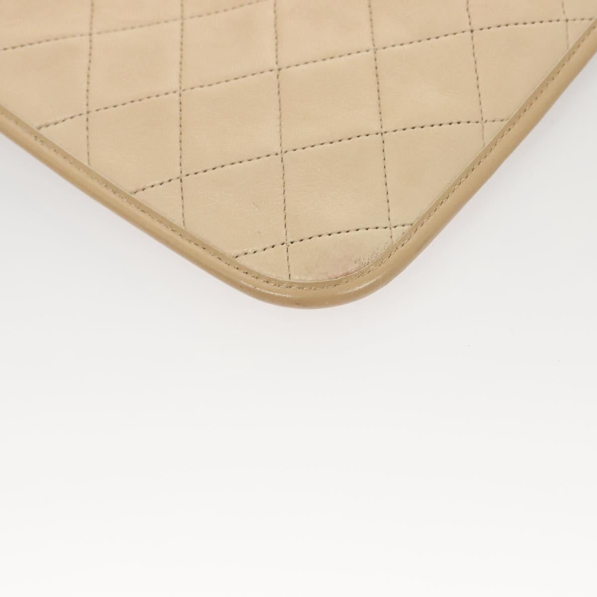 Chanel Quilted Tan Handbag