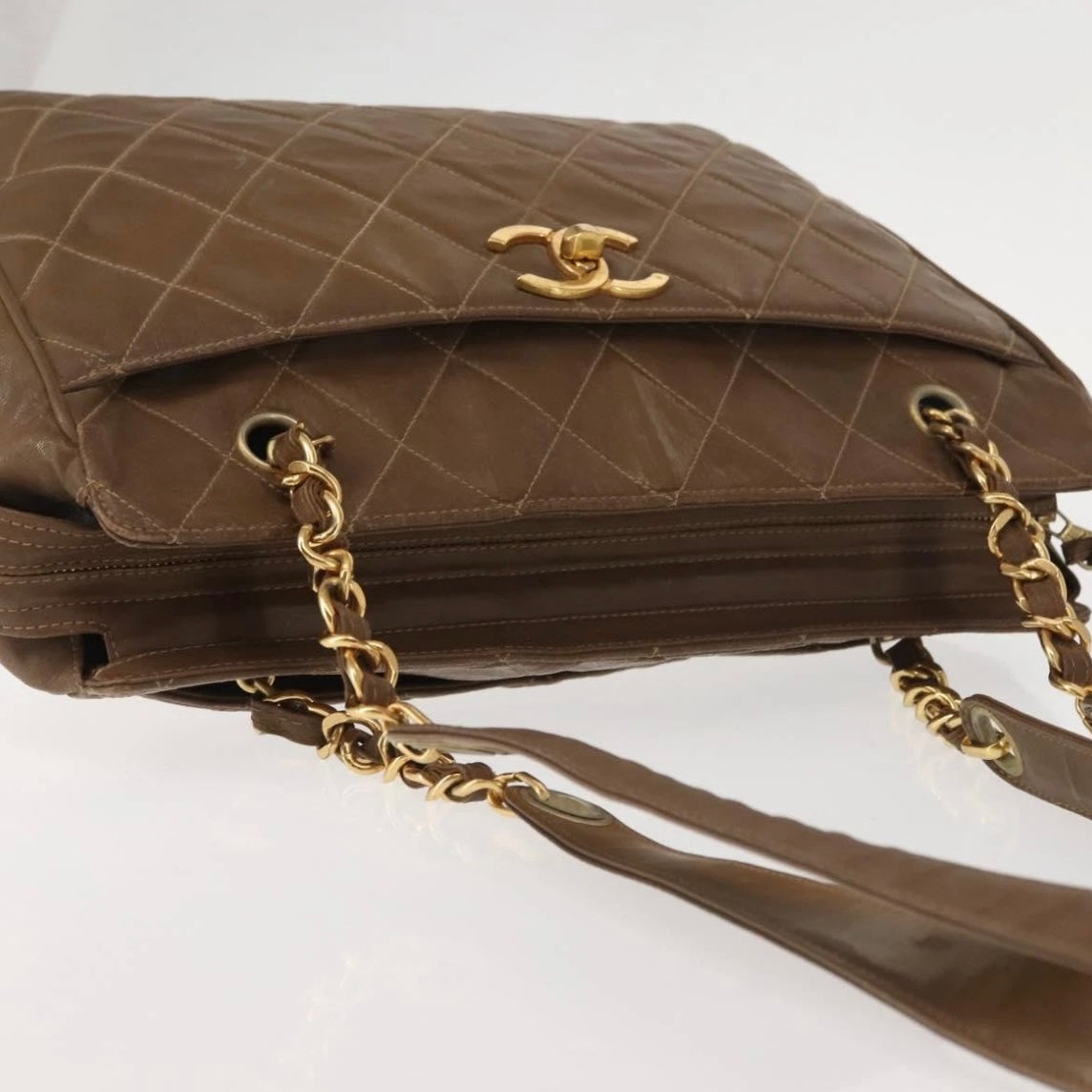 Chanel Brown Quilted Tote