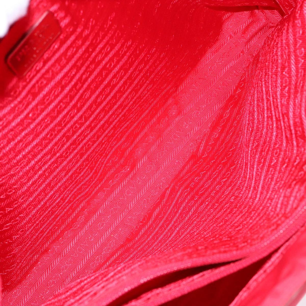 Prada Red Nylon Tote