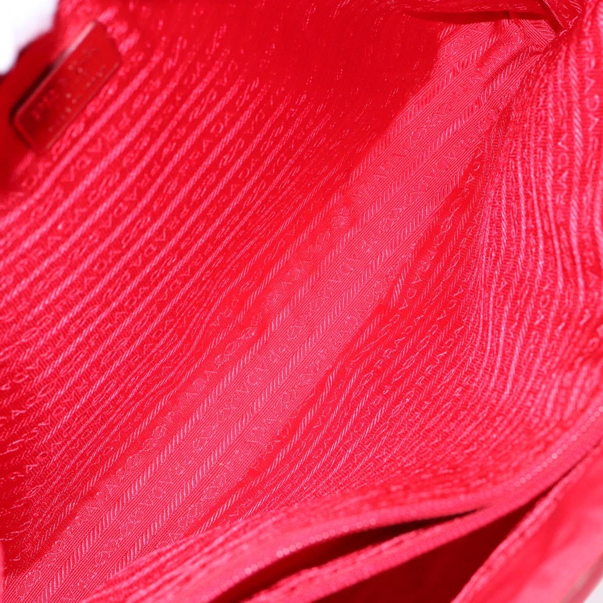 Prada Red Nylon Tote