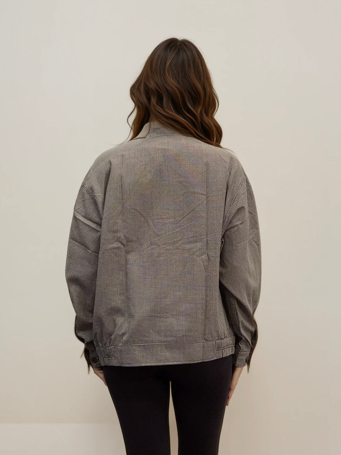 Ysl White and Navy Printed Bomber