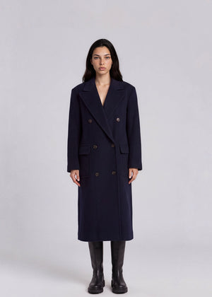 Ralph Lauren Navy Wool Coat