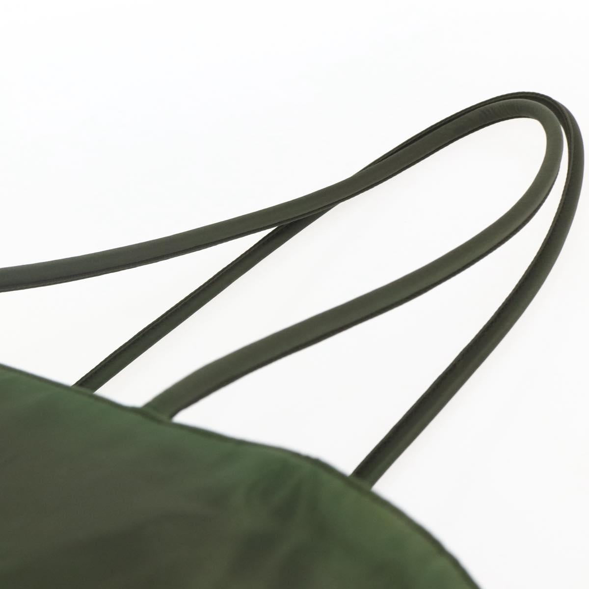 Prada Green Nylon Tote