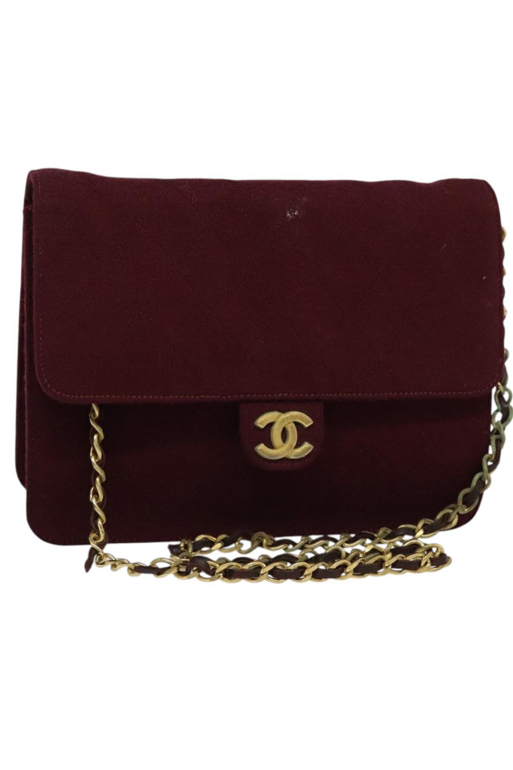 Chanel burgundy flap bag