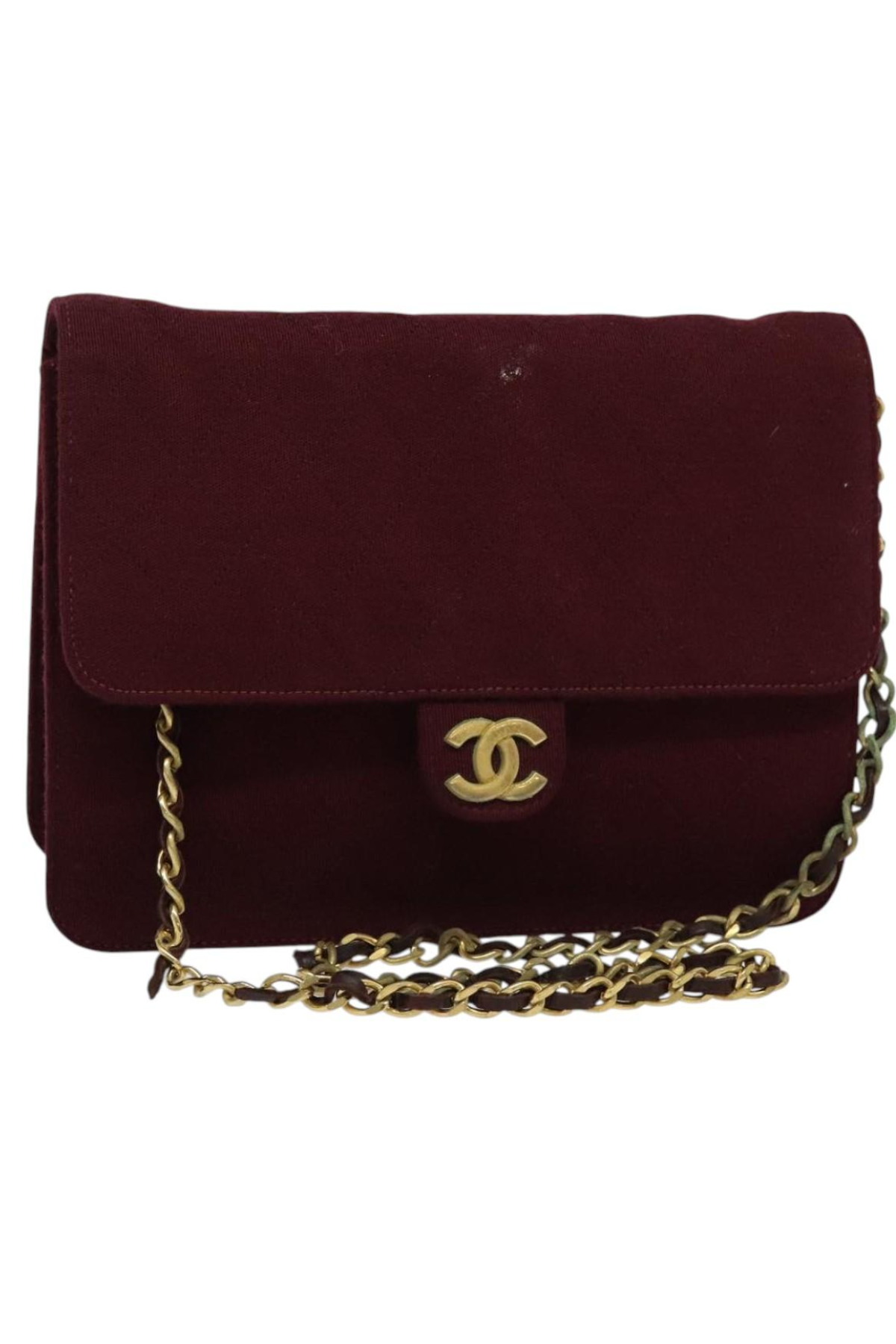 Chanel burgundy flap bag