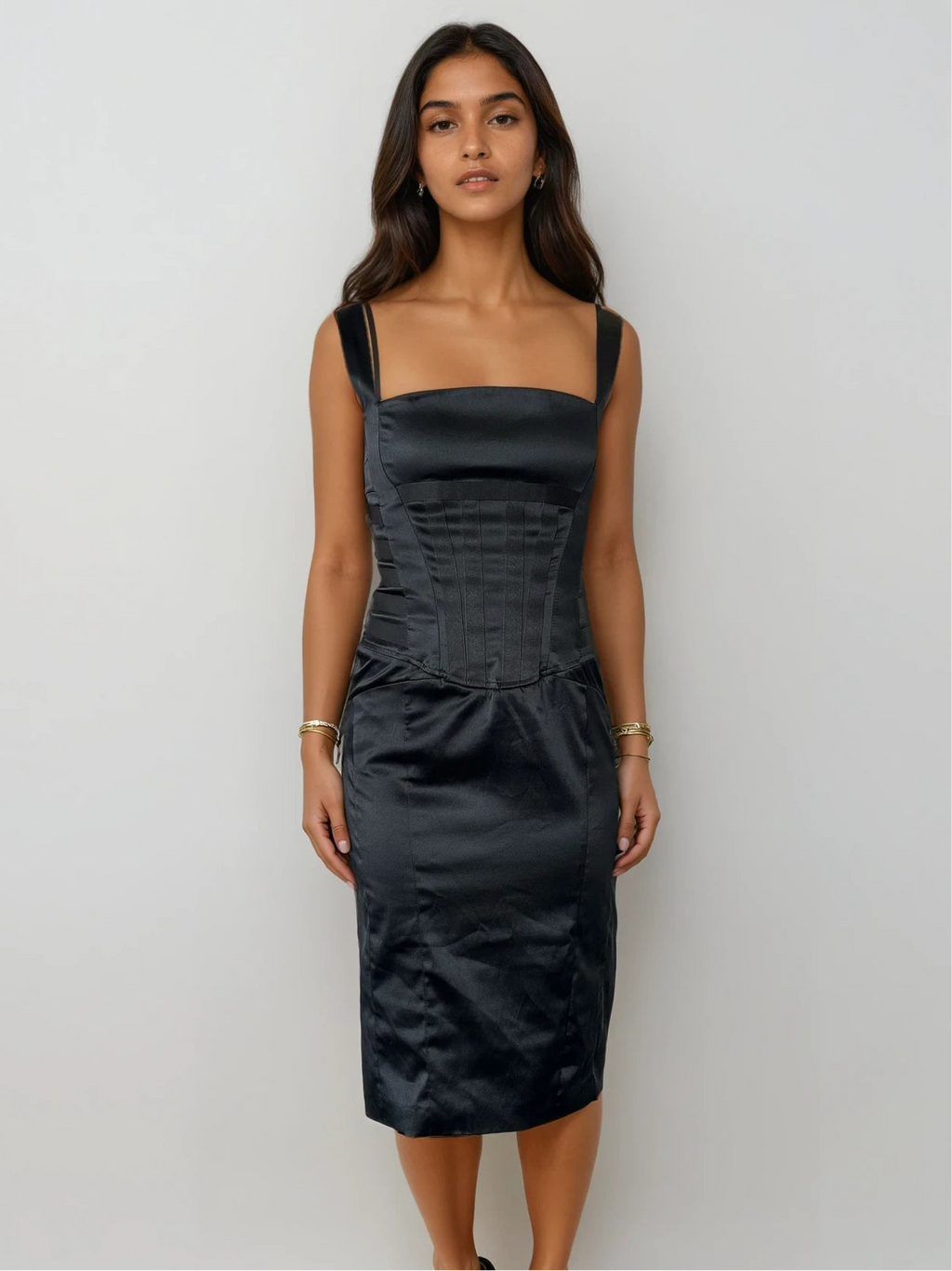 Cavalli Black Corset Dress