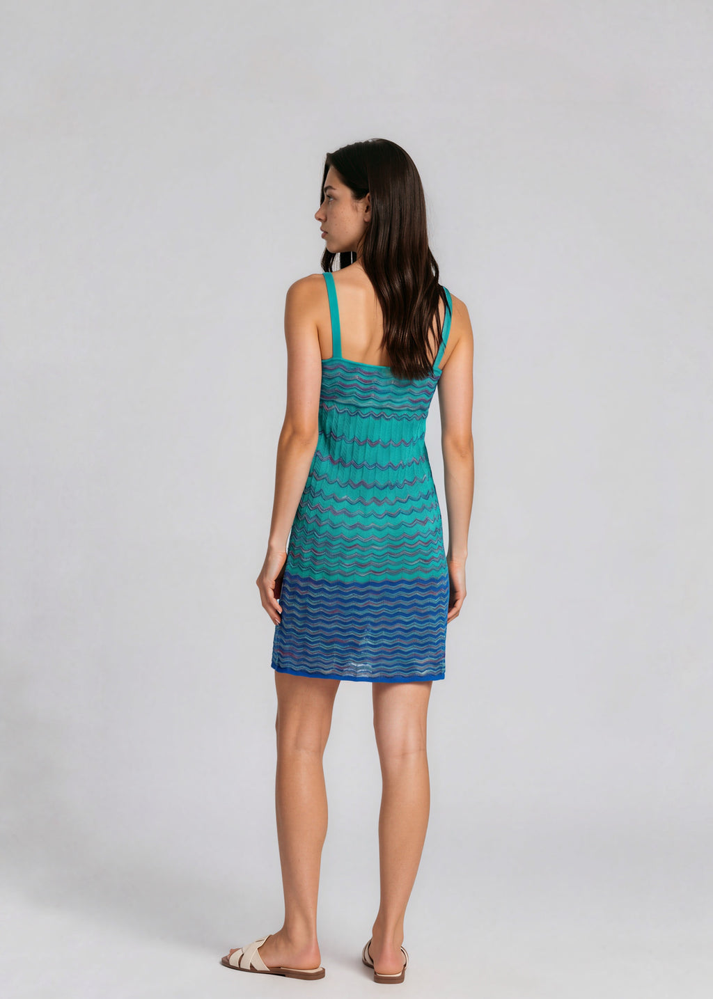 Missoni Blue Striped Mini Dress