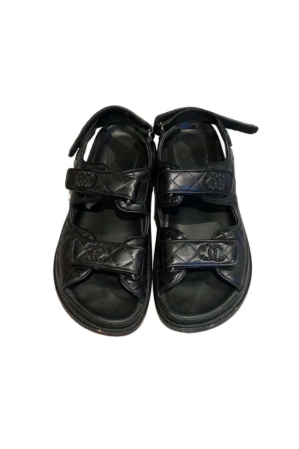 Chanel Black Birkenstock Sandals