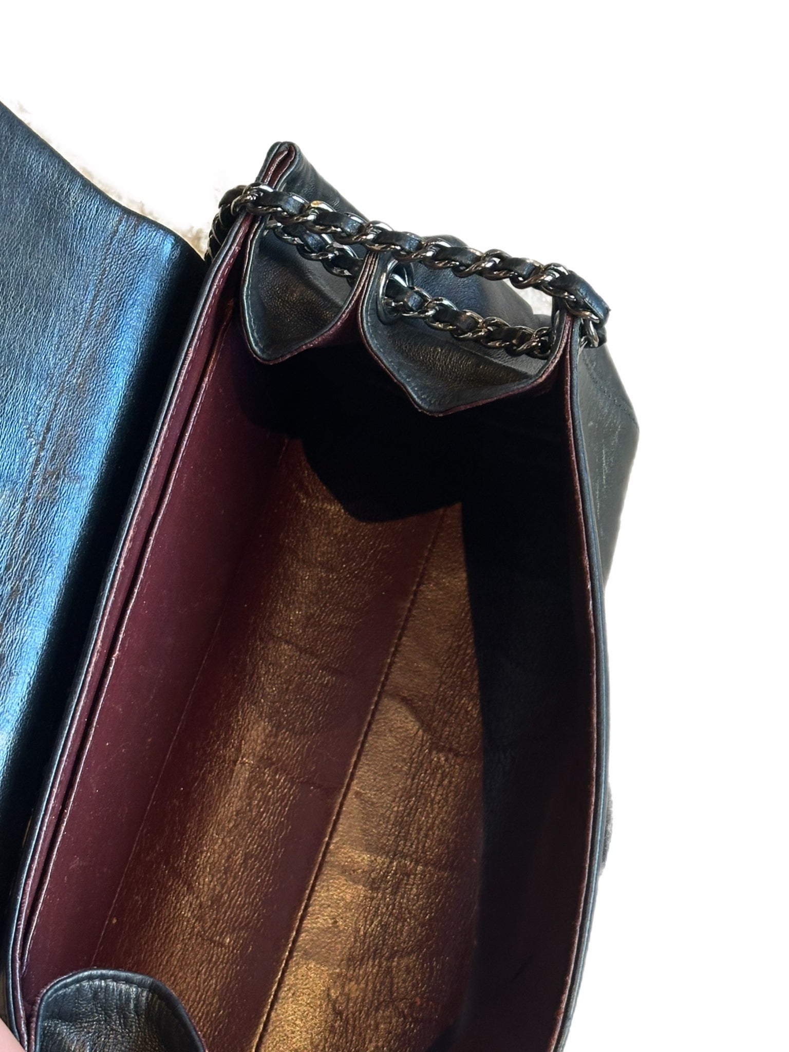 Chanel Black Leather Handbag