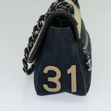 Load image into Gallery viewer, Chanel Navy Canvas Shoulder Bag
